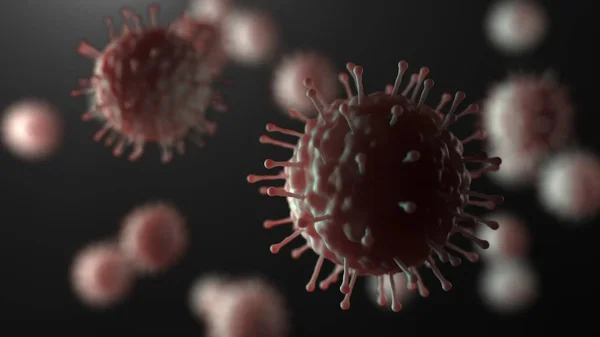 ウイルス細胞生物マクロクローズアップ — ストック写真