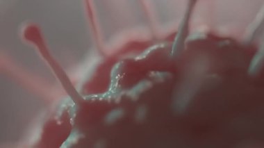 3D virüs hücreleri closeup