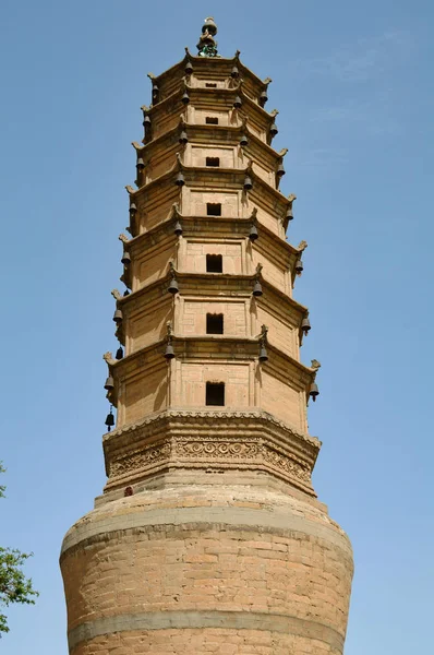 Kinesiska Vita Pagoda Lanzhou Gansu Kina — Stockfoto