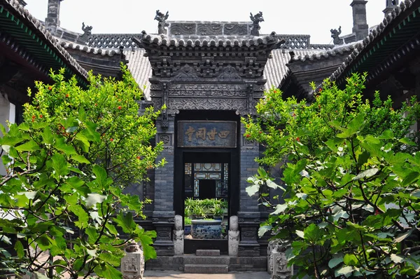 Pátio Antiga Casa Chinesa Pingyao Shanxi China — Fotografia de Stock