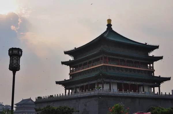 Torre Del Reloj Xian Shaanxi China — Foto de Stock