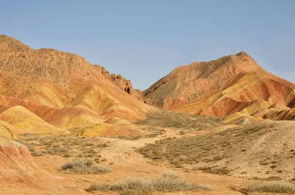 Danxia Red Sandstone National Geopark Zhangye Gansu China — Stock Photo, Image