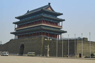 Tiananmen meydanında Gate Zhengyangmen - Pekin, Çin