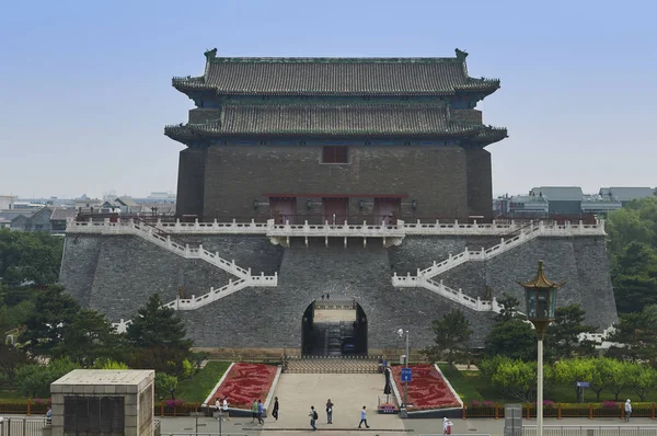 Peking Kina 2019 Zhengyang Gate Jianlou — Stockfoto