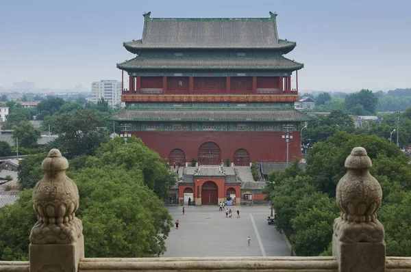 Πύργος Τυμπάνου Του Πεκίνου Κίνα — Φωτογραφία Αρχείου