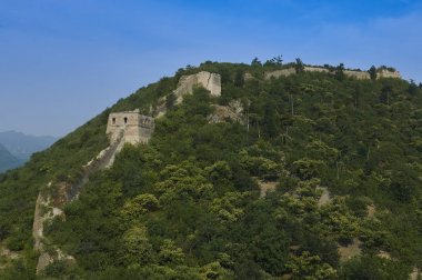 Çin 'in büyük duvarı 'nın unrestored bölümü, Zhuangdaokou, Pekin, Çin