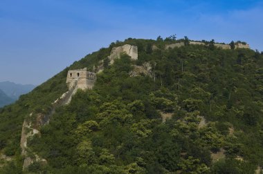 Çin 'in büyük duvarı 'nın unrestored bölümü, Zhuangdaokou, Pekin, Çin
