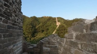 Çin 'in büyük duvarı 'nın unrestored bölümü, Zhuangdaokou, Pekin, Çin