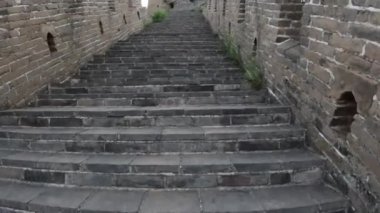 Çin 'in büyük duvarı 'nın unrestored bölümü, Zhuangdaokou, Pekin, Çin