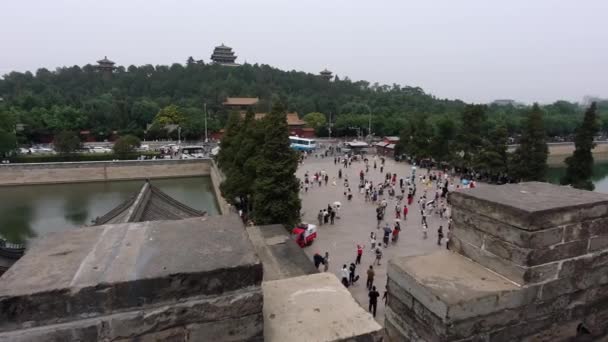 Pechino Cina Giugno 2019 Veduta Del Parco Jingshan Dalla Città — Video Stock