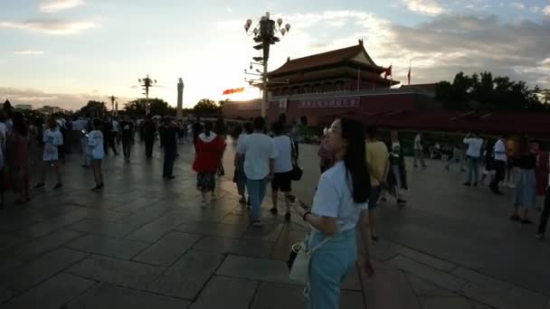 Beijing China Junio 2019 Ciudad Prohibida Plaza Tiananmen — Vídeos de Stock