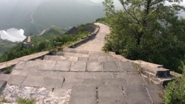 Çin 'in büyük duvarı 'nın unrestored bölümü, Zhuangdaokou, Pekin, Çin