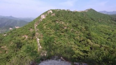 Çin 'in büyük duvarı 'nın unrestored bölümü, Zhuangdaokou, Pekin, Çin