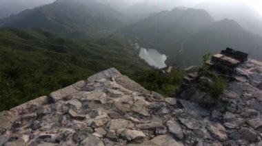 Çin 'in büyük duvarı 'nın unrestored bölümü, Zhuangdaokou, Pekin, Çin