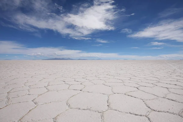 Salar de Uyuni, amid the Andes in southwest Bolivia — Stock Photo, Image