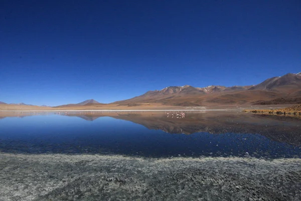 Salar de Uyuni, au milieu des Andes dans le sud-ouest de la Bolivie — Photo