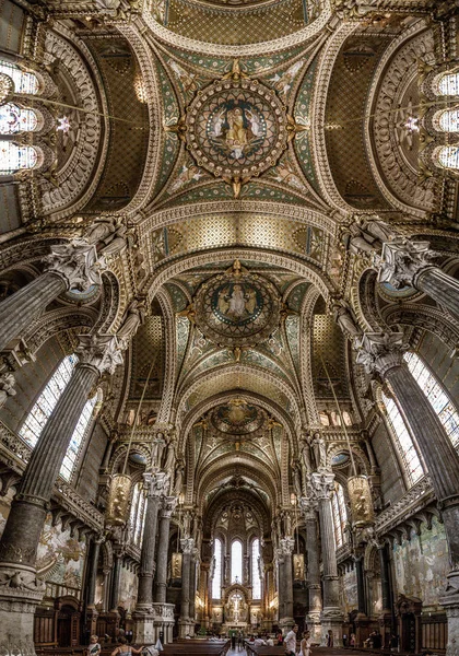 Basílica de Nuestra Señora de Fourviere en Lyon, Francia — Foto de Stock