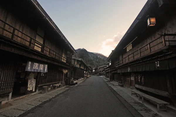 Uitzicht op Tsumago en Magome Villages in Japan — Stockfoto