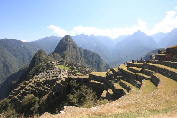 Peru And Dağları'nda Machu Picchu İnkan kalesi — Stok fotoğraf
