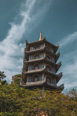 Danang, Orta Vietnam'da mermer dağlar manzarası