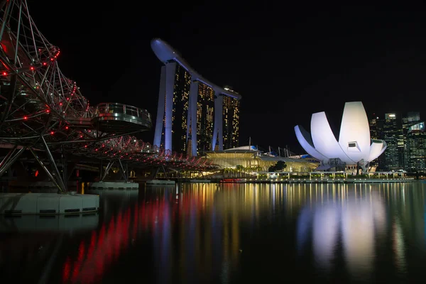 新加坡码头湾长廊的观景 — 图库照片