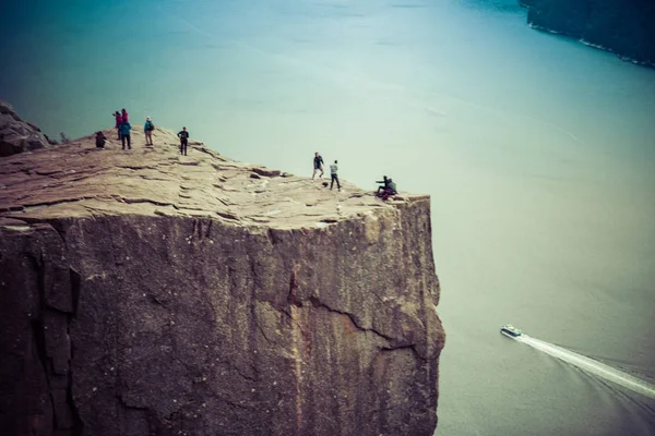 Vue sur le rocher de la chaire à Stavenger en Norvège — Photo
