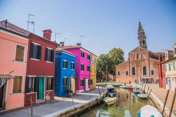 Uitzicht op straten en grachten in Venetië Italië — Stockfoto