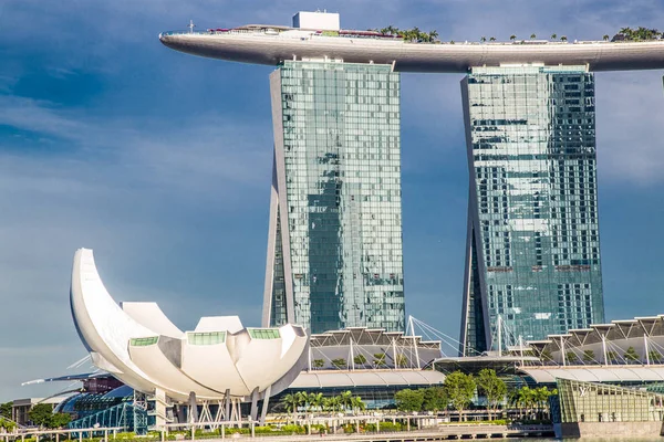 Blick auf die Marina Bay Promenade in Singapur — Stockfoto