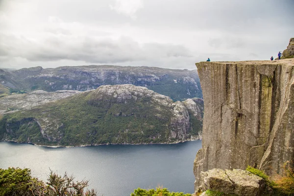 Views of the pulpit rock in Stavenger in Norway
