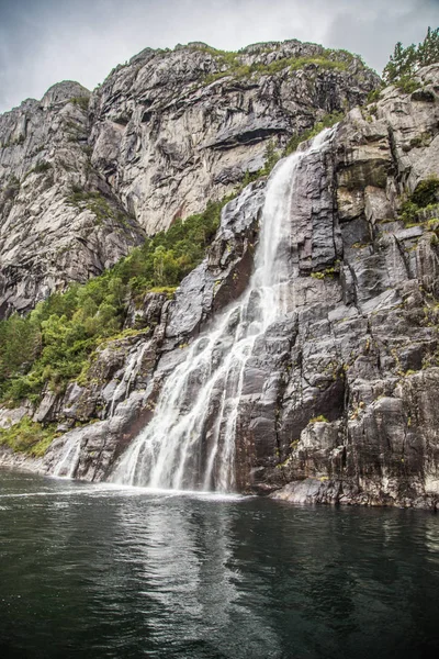 Lysefjord seyir manzaraları, Stavenger, Norveç — Stok fotoğraf