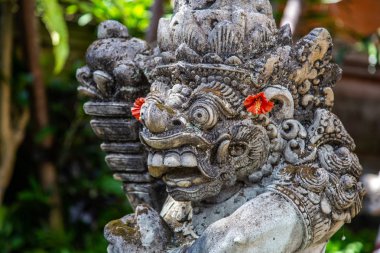 Bali Endonezya gölet ile Ubud tapınağı