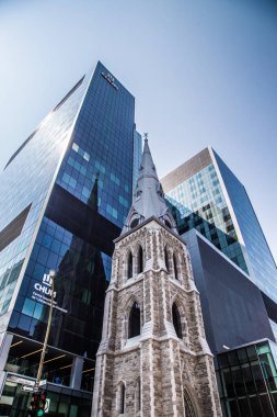 Montreal 'in Kanada' daki sokak manzarası