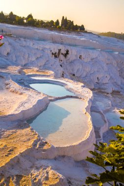 Türkiye Hierapolis'te Pamukkale havuz terasları