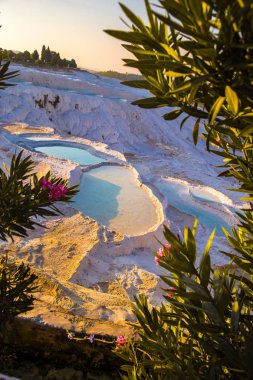 Türkiye Hierapolis'te Pamukkale havuz terasları