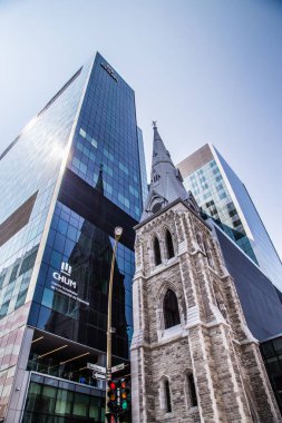 Montreal 'in Kanada' daki sokak manzarası