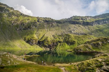 Doğu Avrupa Romanya'da Transfagarasan yol manzarası