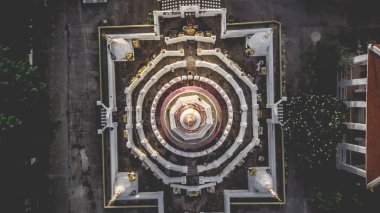 Yukarıdan Tapınaklar, Grand Palace, Wat Pho, Wat Arun, Bangkok Tayland