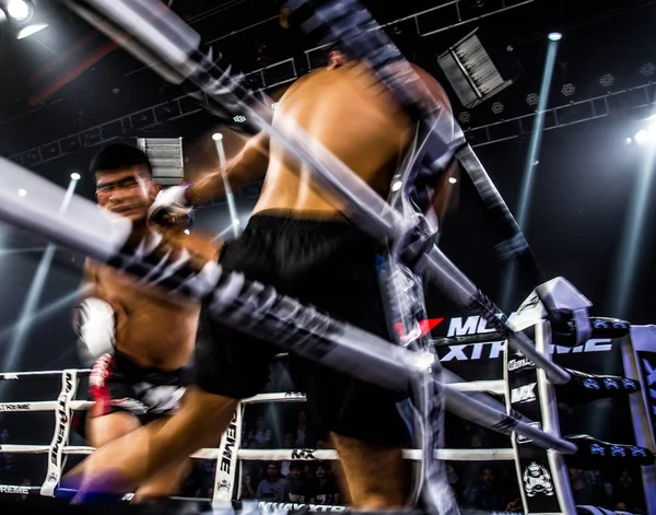 Muay Thai striderna i Bangkok i Thailand — Stockfoto