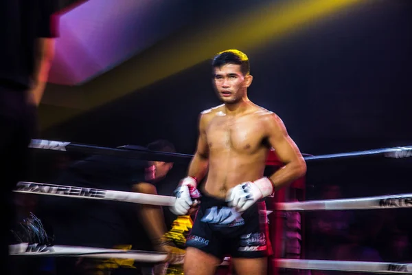 Muay Thai harcok Bangkokban Thaiföldön — Stock Fotó