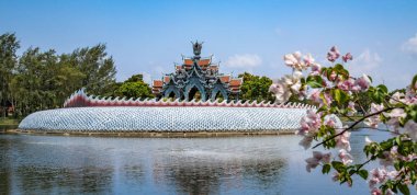 Bangkok Tayland Antik Şehir Muang Boran Tapınaklar