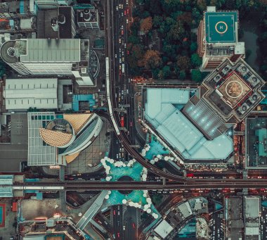 MBK Skywalk Manzarası Bangkok Tayland 'da