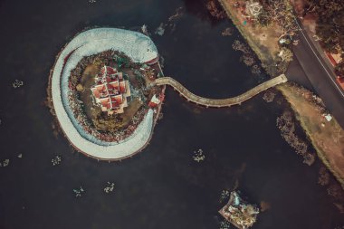 Bangkok Tayland yukarıdan Antik şehir Muang Boran