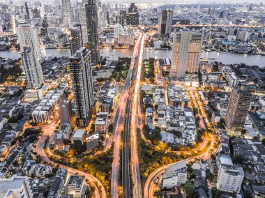 Bangkok Trident şehir Bangkok, Tayland yukarıdan