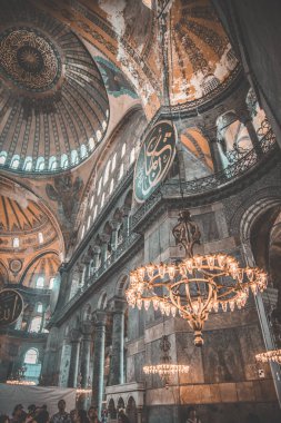Türkiye'de İstanbul'da Mavi Cami manzarası