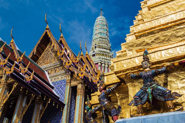 Widok na Wielki Pałac w Bangkoku w Tajlandii — Zdjęcie stockowe