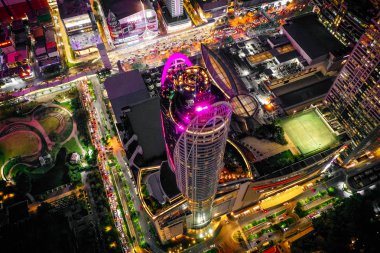 Bangkok Tayland 'dan Siyam ve Rachathewi manzarası