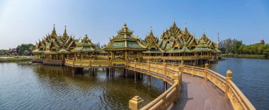 Bangkok Tayland Antik Şehir Muang Boran Tapınaklar