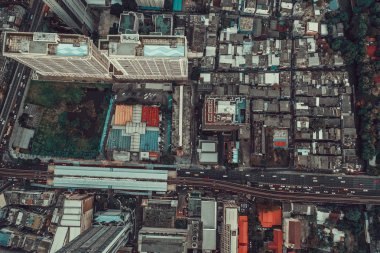 Bangkok Tayland 'dan Siyam ve Rachathewi manzarası