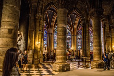 Fransa'da Notre de Dame de Paris Katedrali