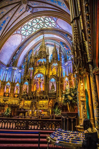 Cathédrale Notre-Dame de Montréal au Canada — Photo